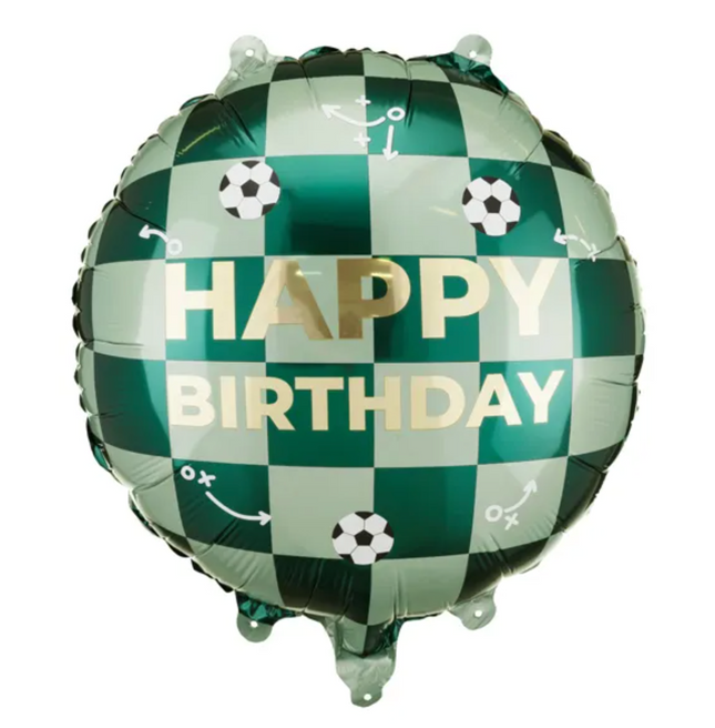 Balon foliowy Happy Birthday piłki, 35x35 cm