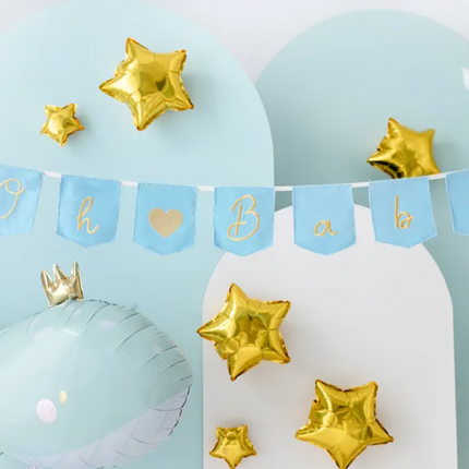 Balon foliowy Wieloryb, 93x60 cm, błękitny