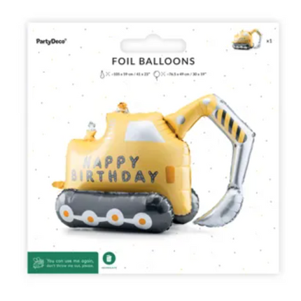 Balon foliowy Koparka 49x76,5 cm