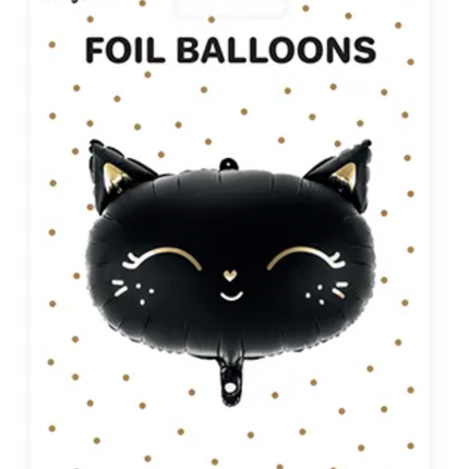 Balon foliowy Kotek, 48x36cm, czarny