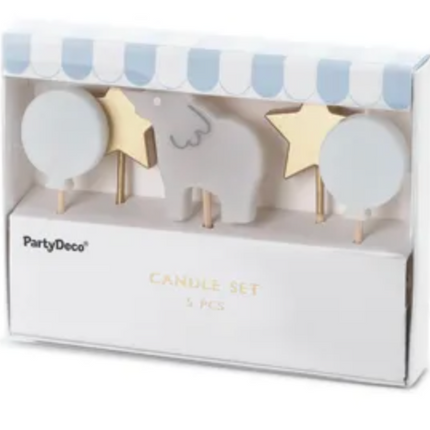 Świeczki urodzinowe Słonik, 3-5 cm