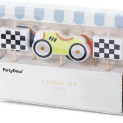 Świeczki urodzinowe Autka, mix