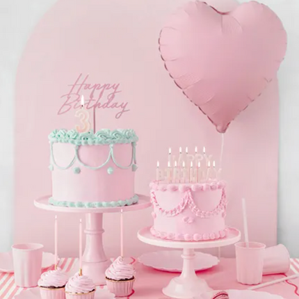 Patera na słodycze, 24-14,5 cm, jasny różowy