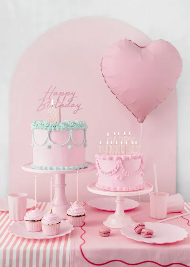 Patera na słodycze, 24-14,5 cm, jasny różowy