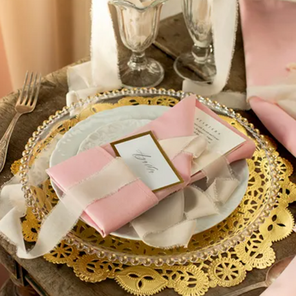 Placemats, gold, diameter approx. 35.5 cm, 50 pcs