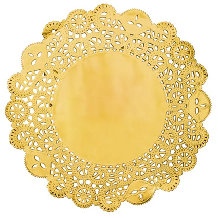 Placemats, gold, diameter approx. 35.5 cm, 50 pcs