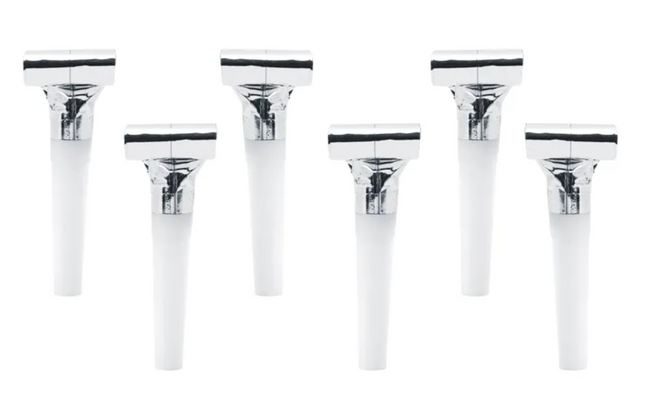 Gwizdki, srebrny 6 szt.