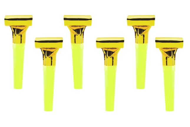 Gwizdki, złoty 6 szt.