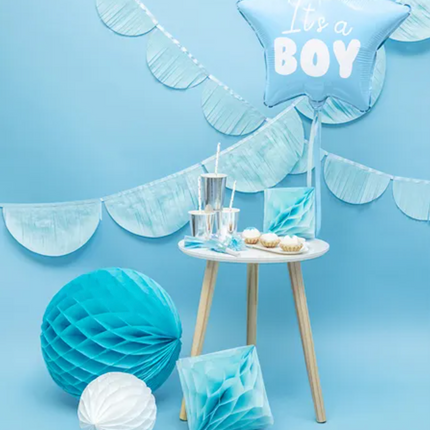 Trąbki Party, błękitny 6 szt.