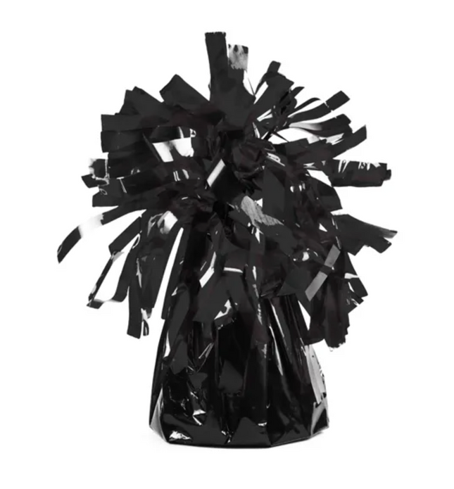 Ciężarek do balonów, foliowy, czarny