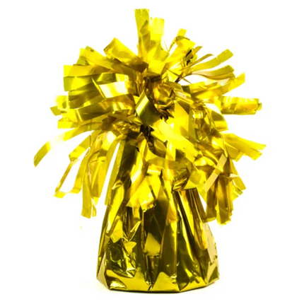 Ciężarek do balonów, foliowy, złoty