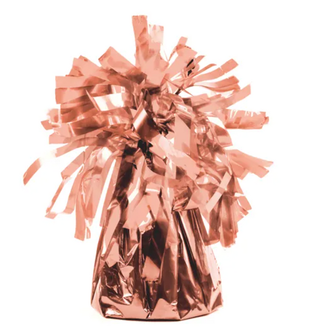 Ciężarek do balonów, foliowy, różowe złoto