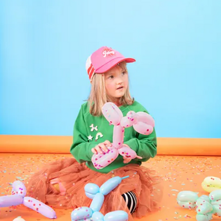 Balony modeliny pastelowe 130cm z pompką, mix