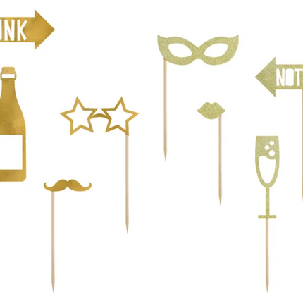 Gadżety do zdjęć Let's Celebrate, mix, złoty