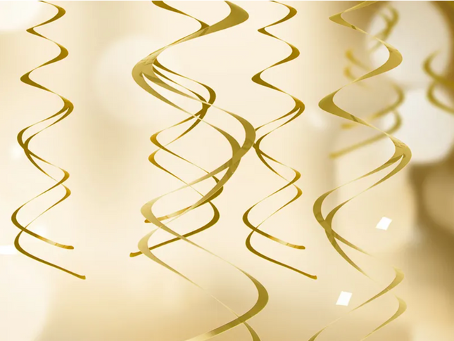 Dekoracje wiszące Świderki, złoty