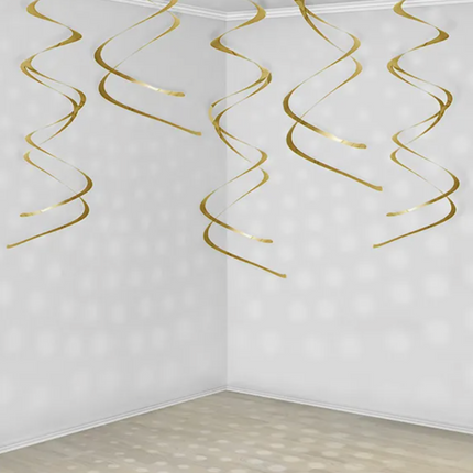 Dekoracje wiszące Świderki, złoty