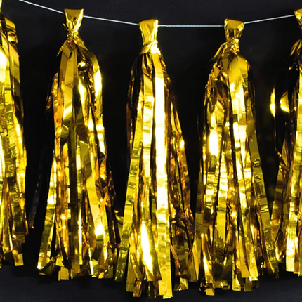 Girlanda frędzle, złoty