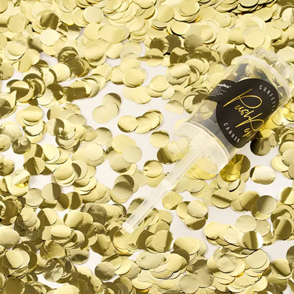 Push pop konfetti, złoty