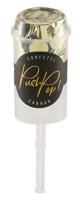 Push pop konfetti, złoty