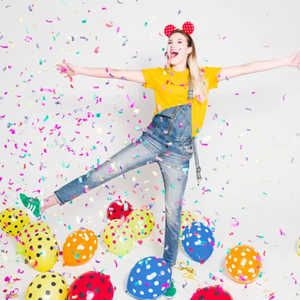 Tuba z konfetti, mix, 40cm