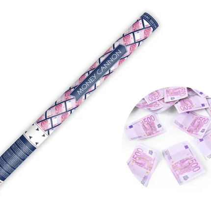 Tuba z banknotami 500 euro, 60cm