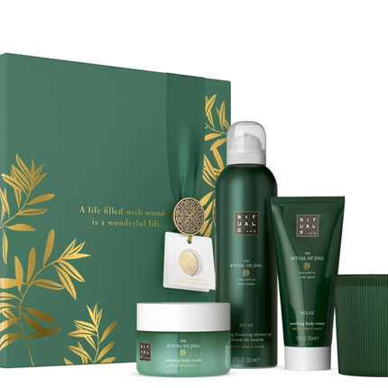 The Ritual of Jing Gift Set M średni zestaw podarunkowy do ciała ze świecą