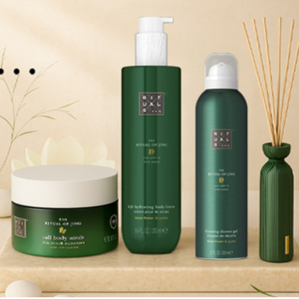 The Ritual of Jing Gift Set M średni zestaw podarunkowy do ciała ze świecą