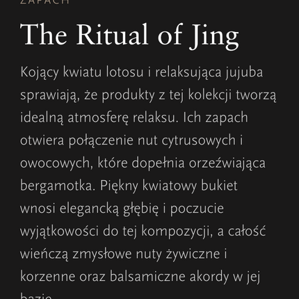 The Ritual of Jing Gift Set M średni zestaw podarunkowy do ciała ze świecą