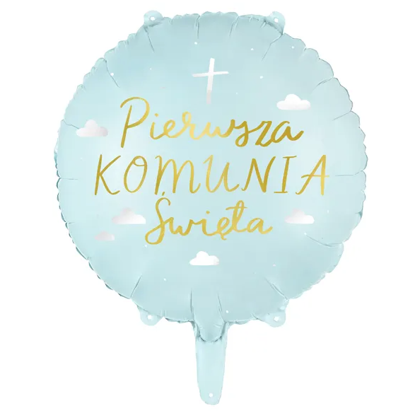 Balon foliowy ''Komunia Święta'', 45 cm
