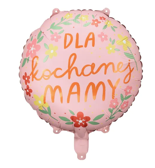 Balon foliowy ''Dla kochanej mamy'', 45 cm