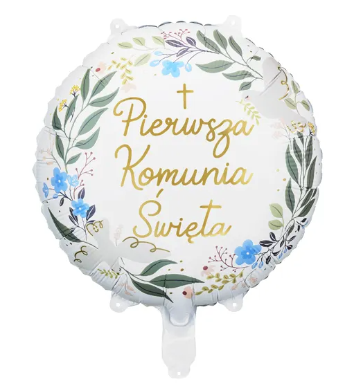 Balon foliowy ''Pierwsza Komunia Święta'', 45 cm