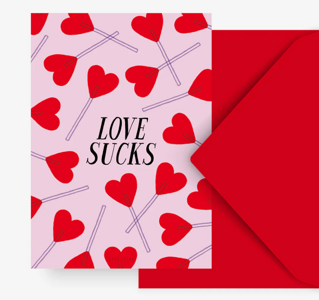 Kartka Love Sucks - Yooglo
