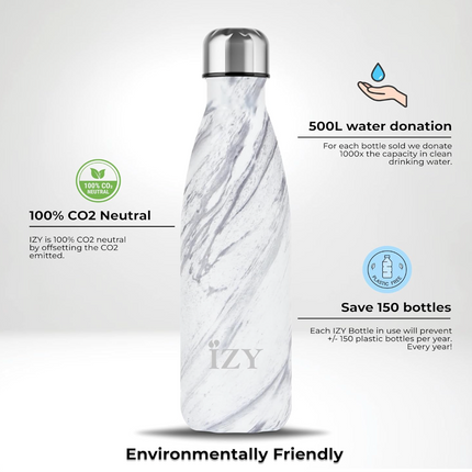 Marmurowy biały 500ml termos