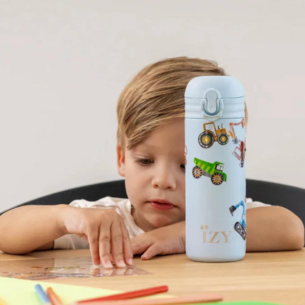 IZY Kids - niebieski - maszyny 350ml termos