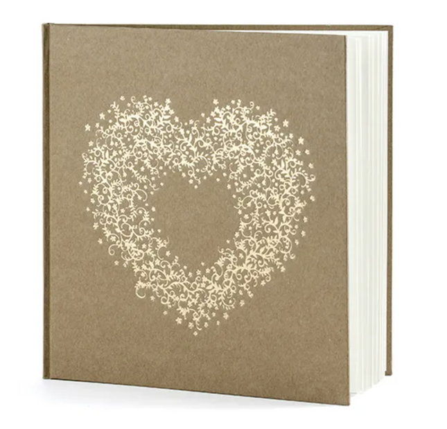 Album/Księga Gości kraft serce - księga gości