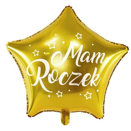 Balon foliowy Gwiazdka - Mam Roczek - Yooglo