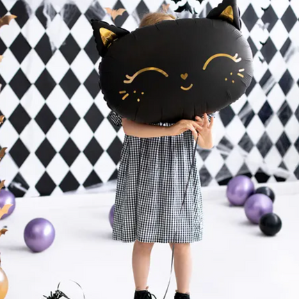 Balon foliowy Kotek 48x36cm czarny - balony
