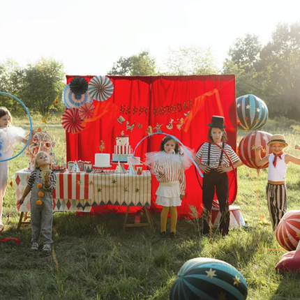 Balon foliowy Piłka w gwiazdki 75 cm czerwony - balony