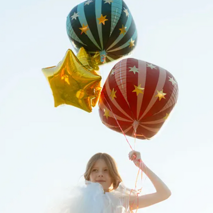 Balon foliowy Piłka w gwiazdki 75 cm zielony - balony