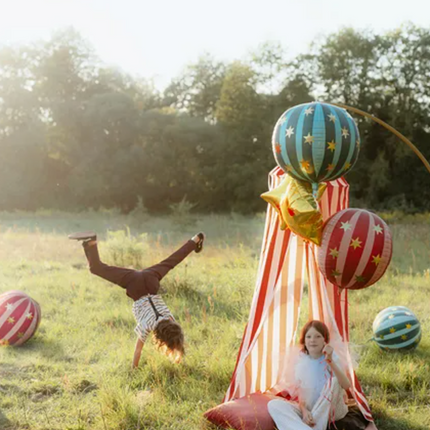 Balon foliowy Piłka w gwiazdki 75 cm zielony - balony