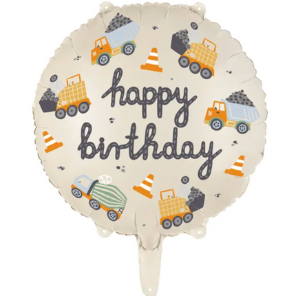 Balon foliowy Pojazdy budowlane 45 cm - balony