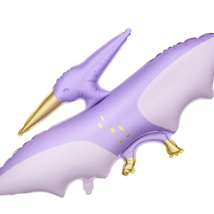 Balon foliowy Pterodaktyl 120x62 cm fioletowy - balony