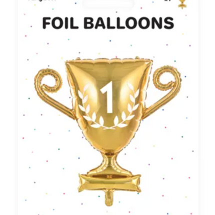 Balon foliowy Puchar 64x61cm złoty - balony