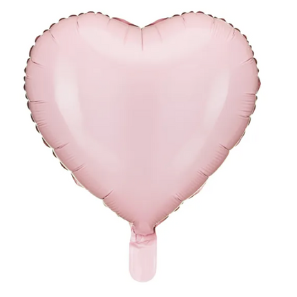 Balon foliowy Serce 45 cm jasny różowy - balon foliowy