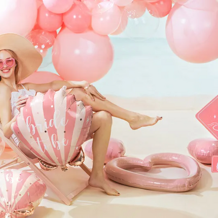 Balon foliowy Serce 45 cm jasny różowy - balon foliowy