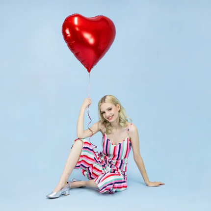 Balon foliowy Serce 61cm czerwony - balon foliowy