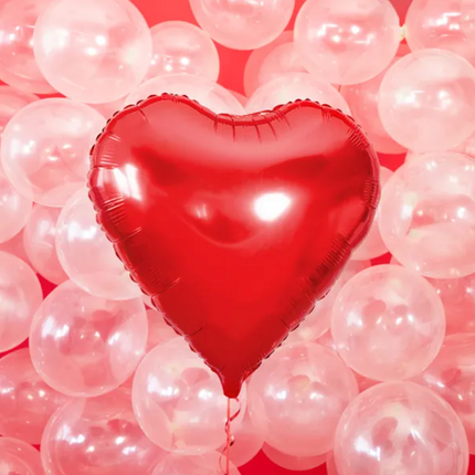 Balon foliowy Serce 61cm czerwony - balon foliowy