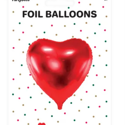 Balon foliowy Serce 68x72cm czerwony - balon foliowy