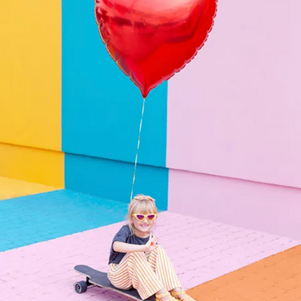 Balon foliowy Serce 68x72cm czerwony - balon foliowy