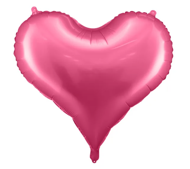Balon foliowy Serce 75x64,5 cm różowy - balon foliowy